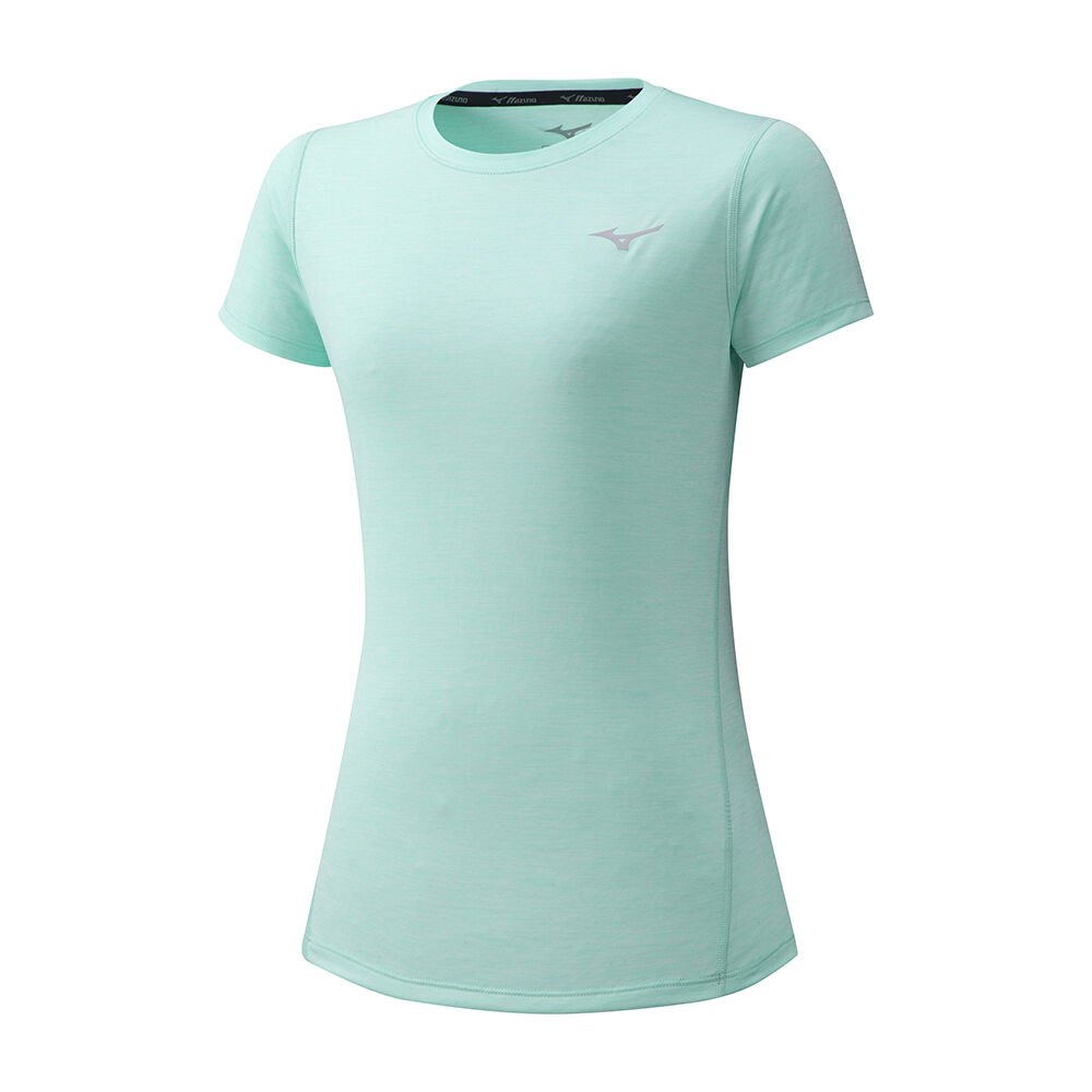 Camisetas Mizuno Impulse Core Mujer Verde España YWNZ-75638